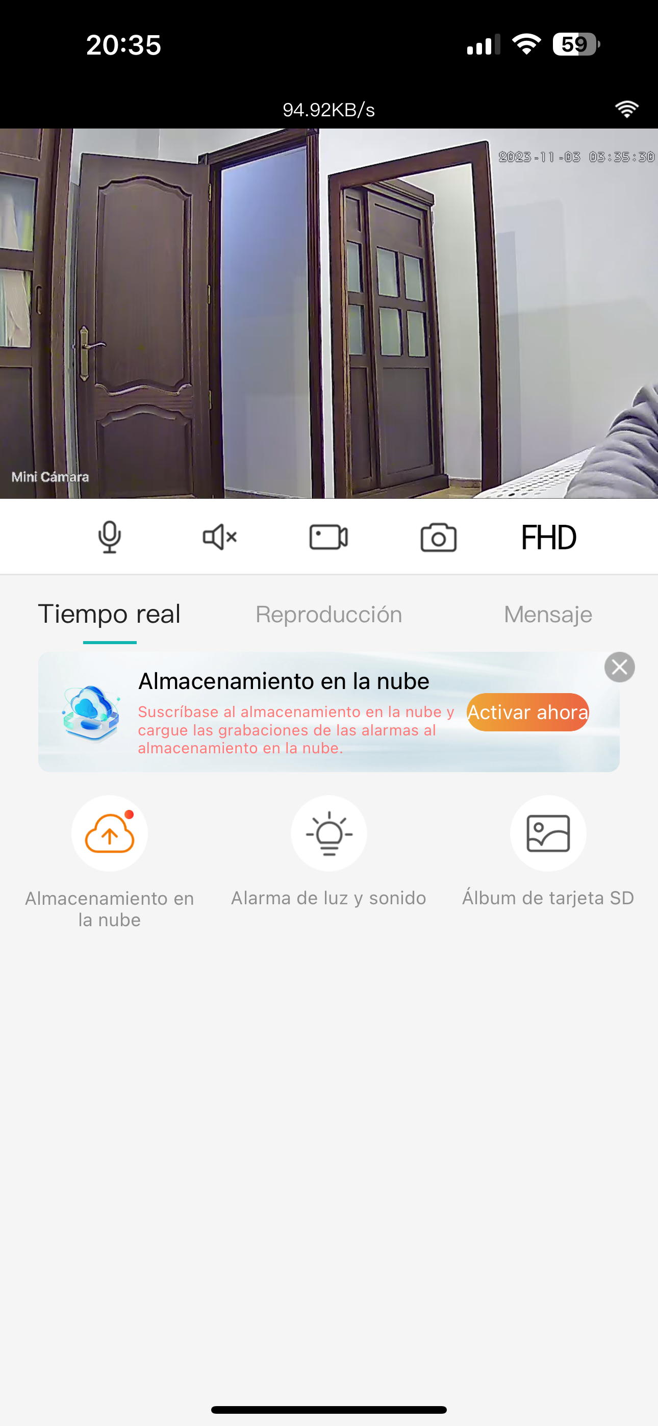 Cámara miniatura interior 2mp
