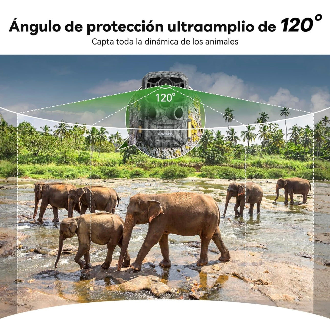 Cámara caza 4k 48MP a batería