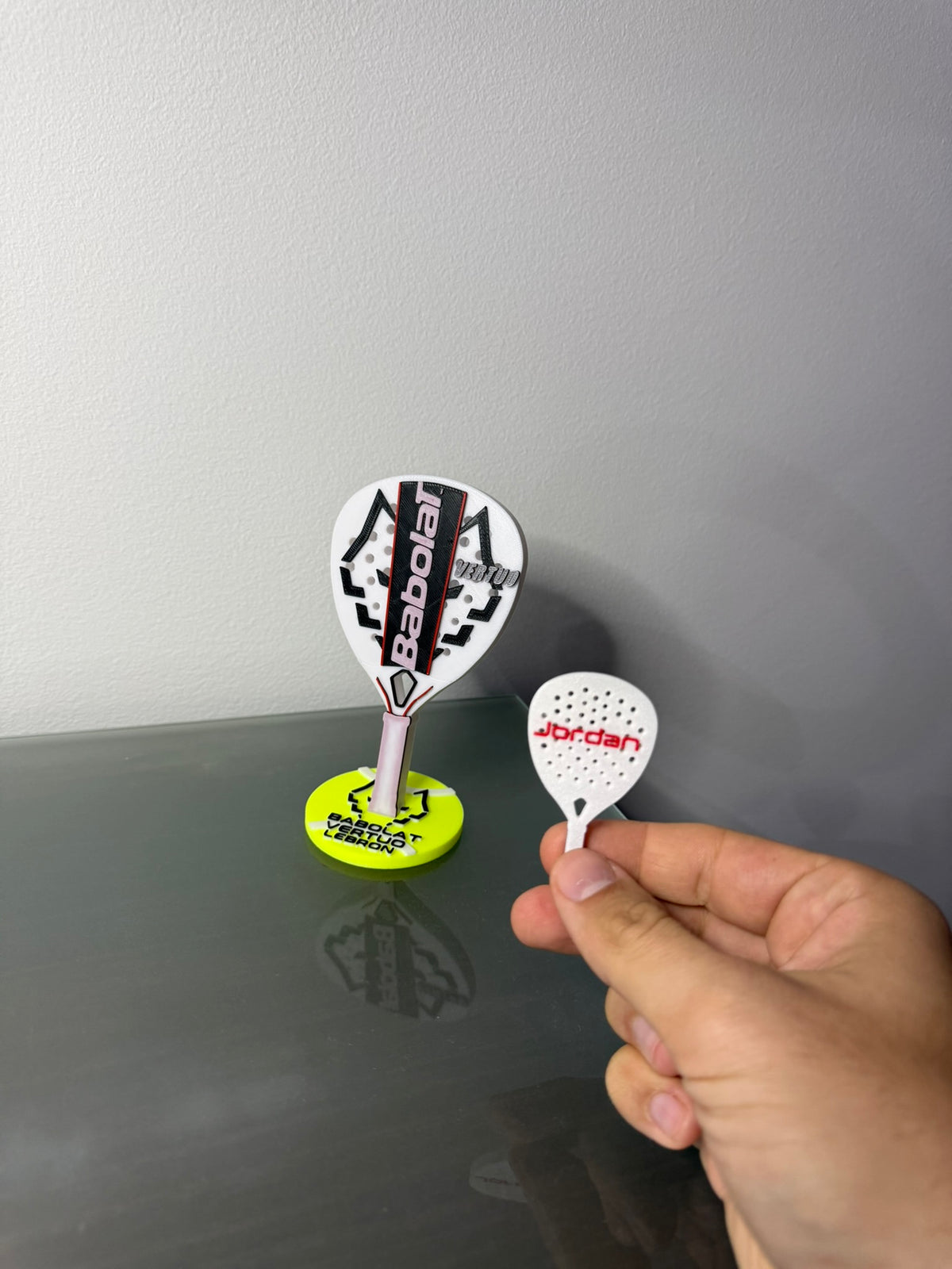 Pádel: NOVEDAD-- kit pala de pádel formato decoración escritorio + llavero