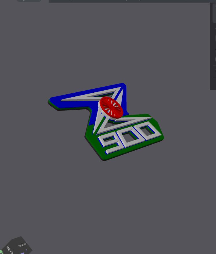 Accesorios z900: Solo Emblemas 3D formato bandera