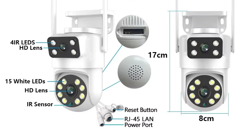 1.TOP: Camara exterior 2k 8MP / tuya