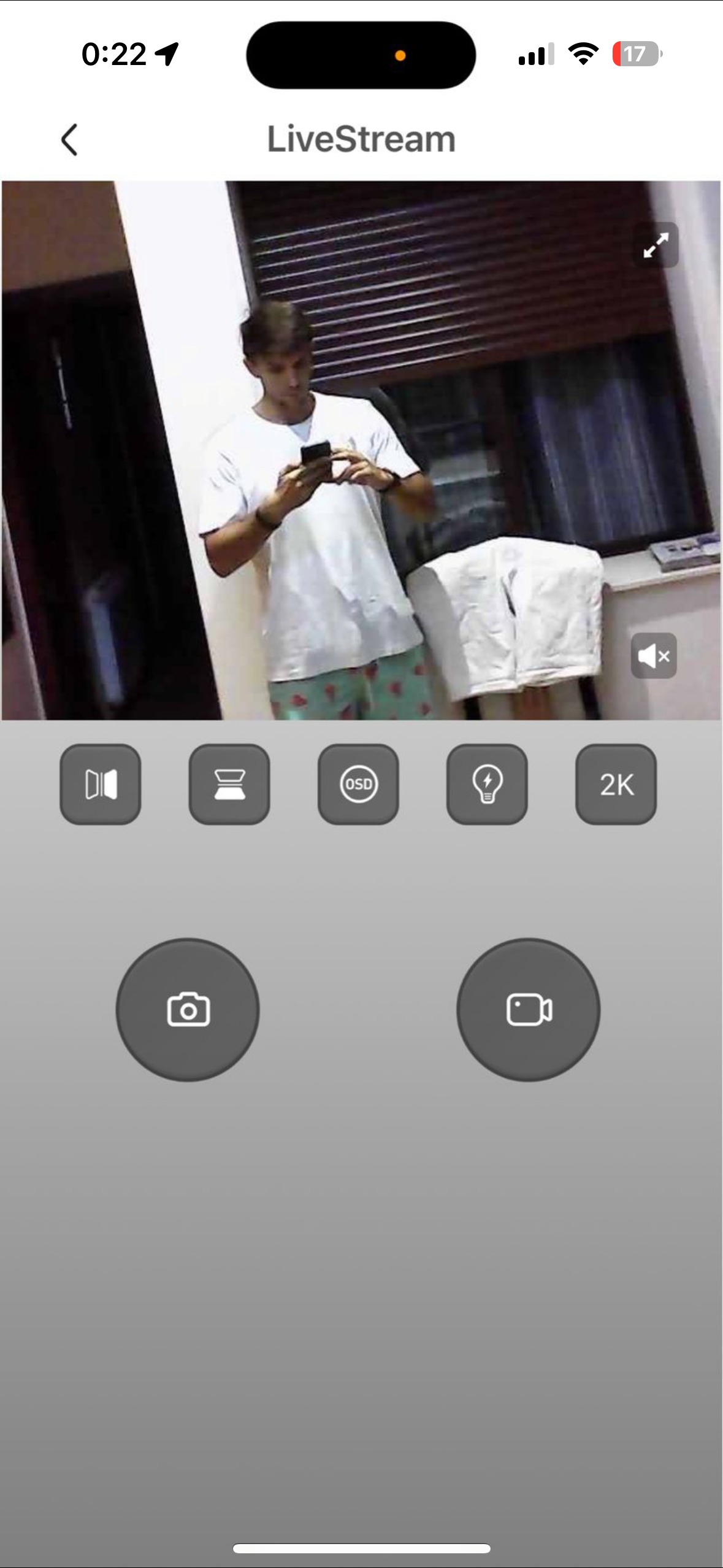 Cámara miniatura wifi 1080p