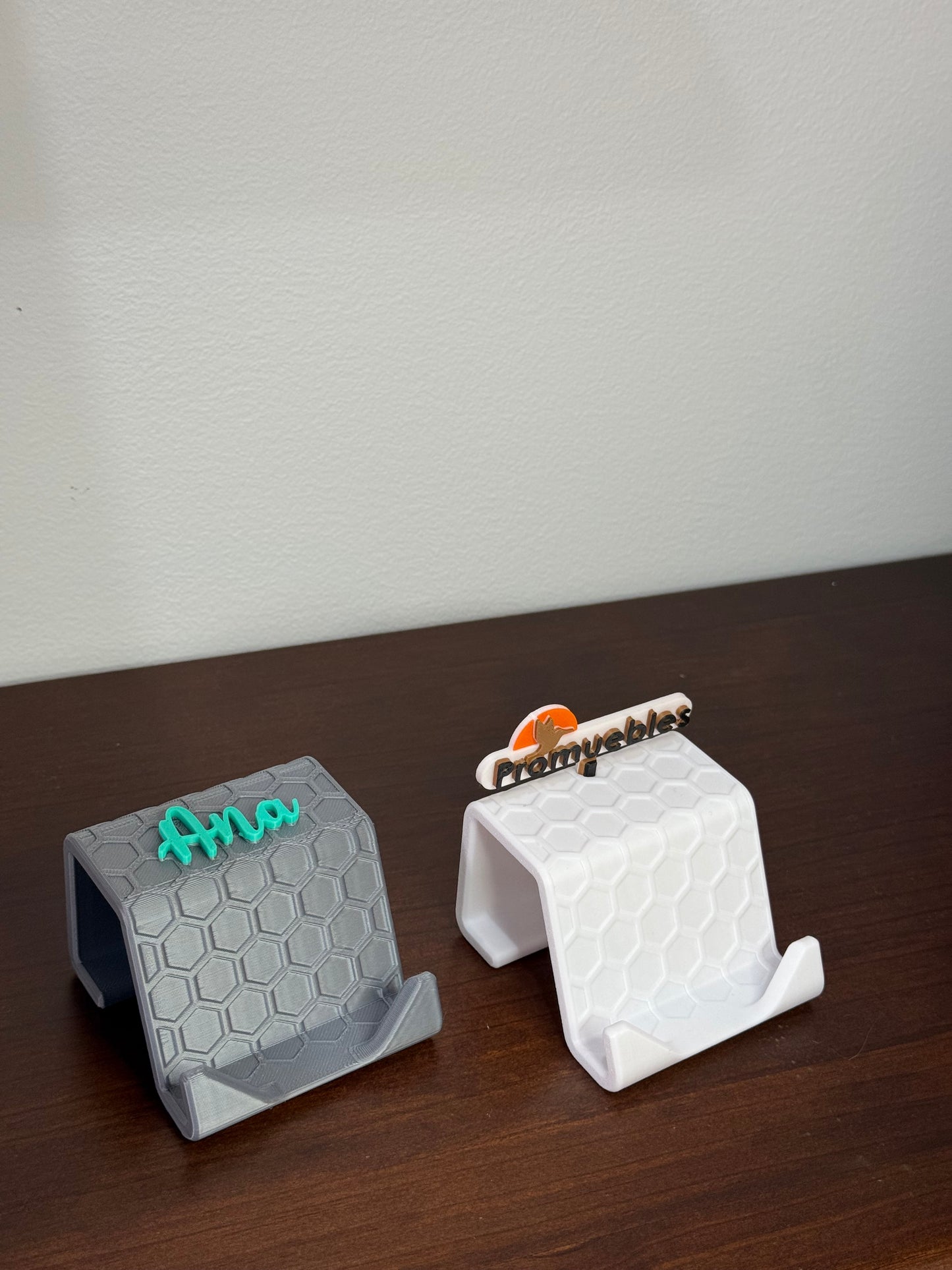 Fábrica 3d: NOVEDAD -- stand teléfono escritorio con publicidad empresa