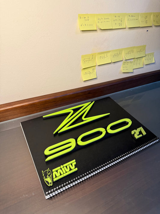 Novedad z900: Emeblema 3D ranurada Z 900 Mivv