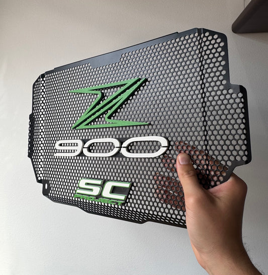 Accesorios z900: Parrilla 3D lisa Z900 SC Verde / Blanco