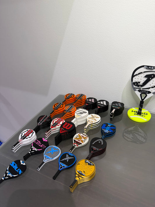 Pádel: llaveros lote 20uds en stock