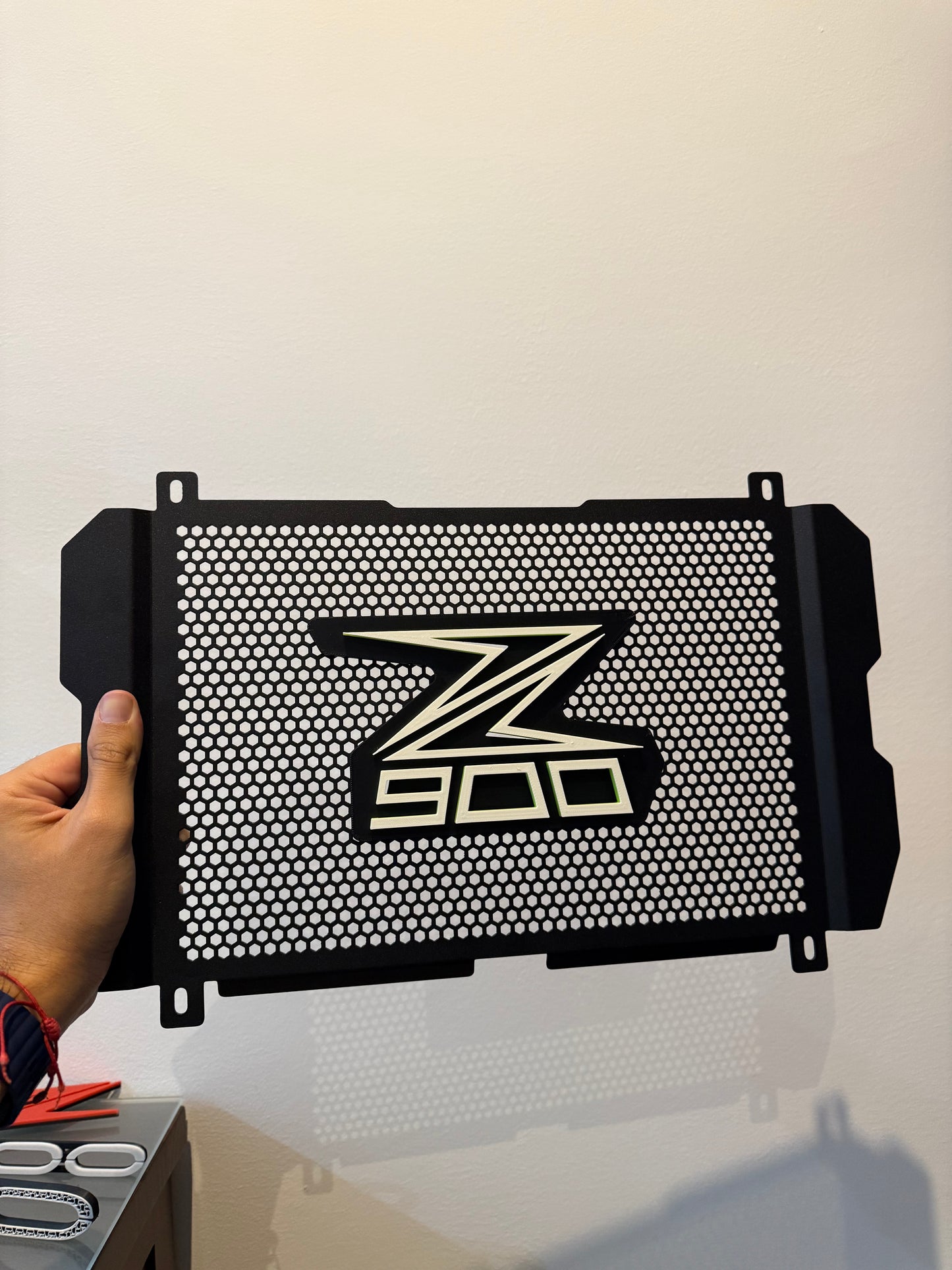 Accesorios z900: Rejilla 3D z900 rectangular blanco + efecto lima