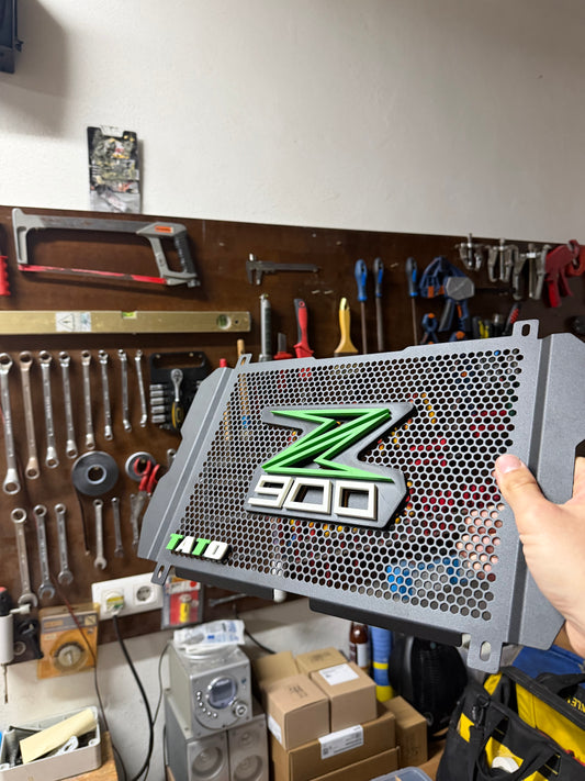 Accesorios z900: Parrilla 3D ranurada Z900 recto Verde