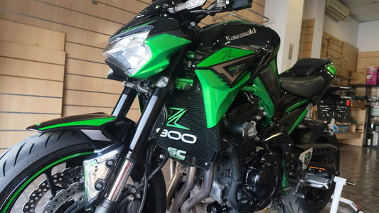 Accesorios z900: Parrilla 3D lisa Z900 SC Verde / Blanco
