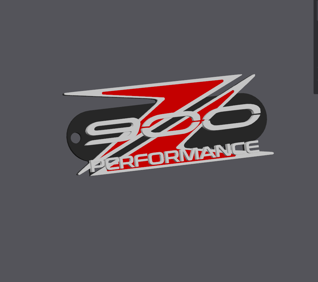 Z900: llavero performance roja