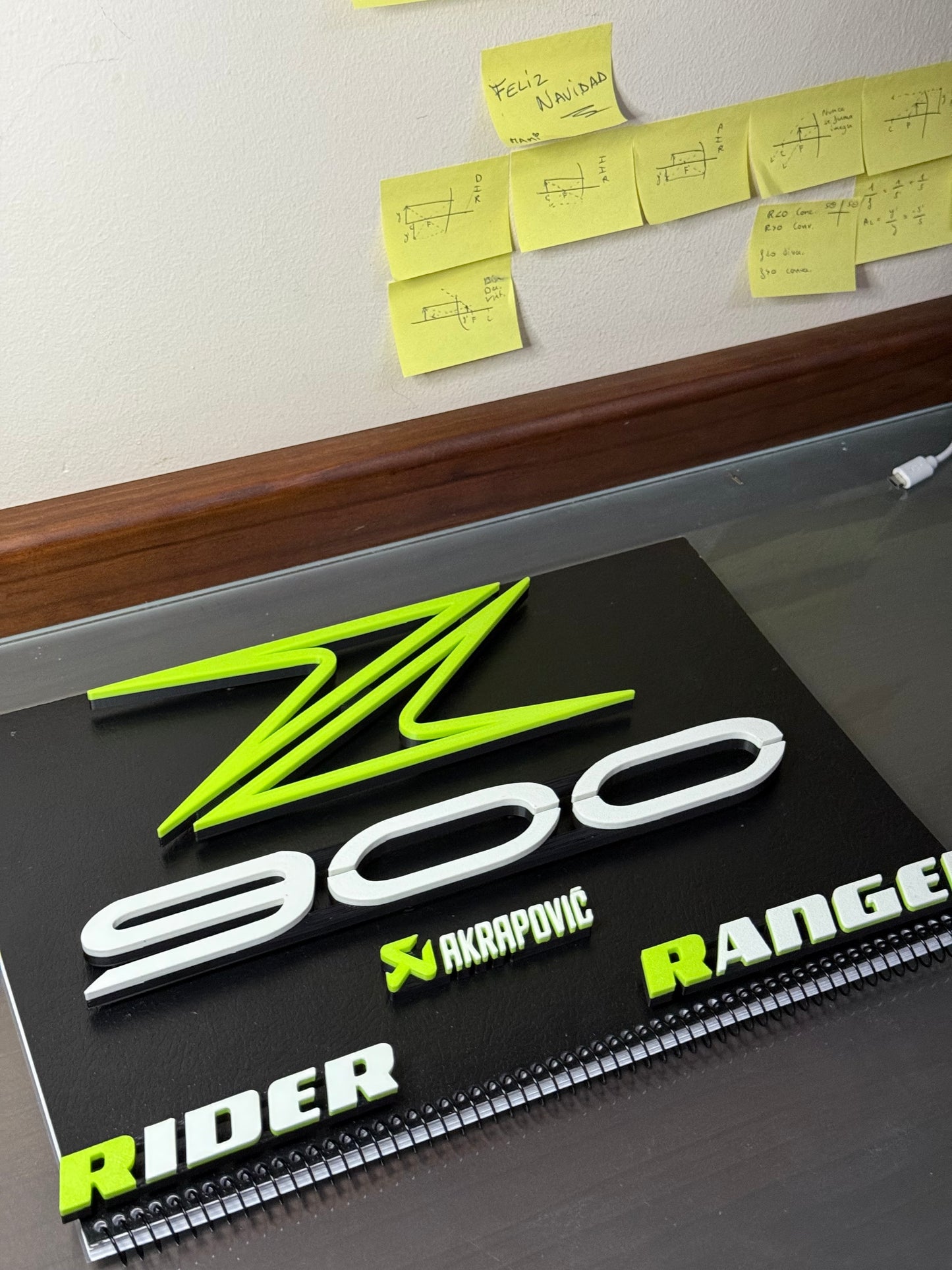 Novedad z900: Emblema 3D Z 900 Akrapovik Rider