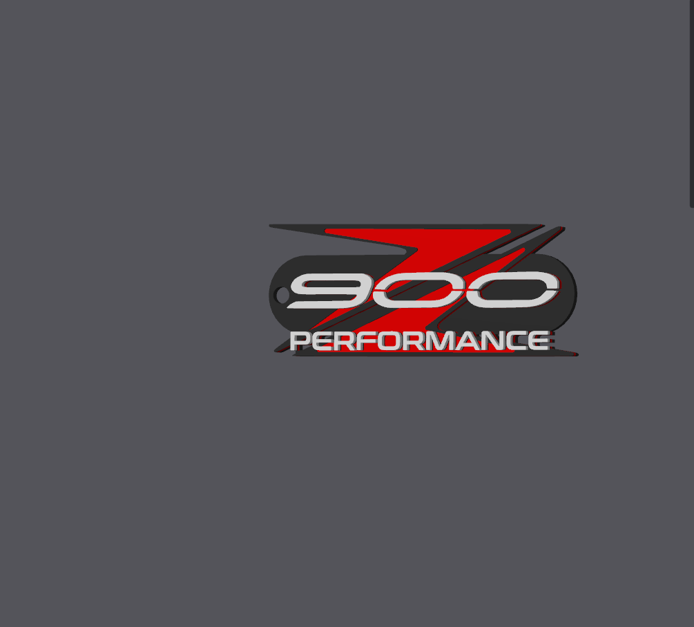 Z900: llavero performance roja