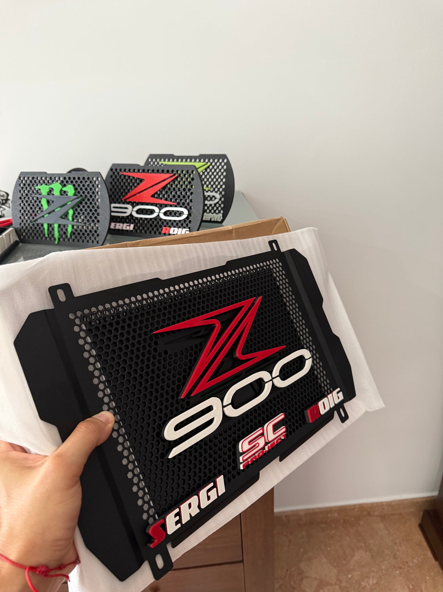 Novedad z900: Parrilla 3D ranurada Z 900 custom