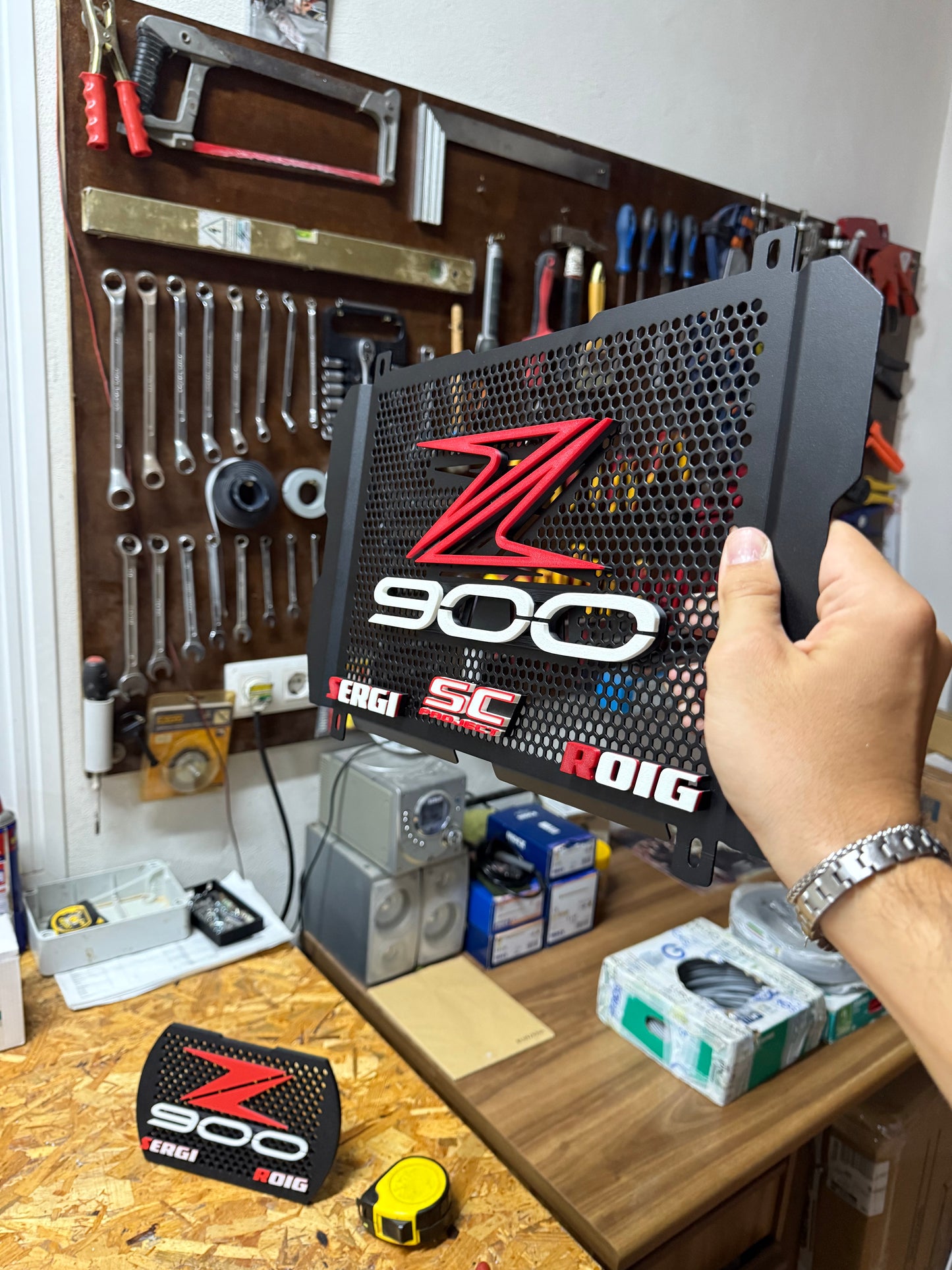 Novedad z900: Parrilla 3D ranurada Z 900 custom