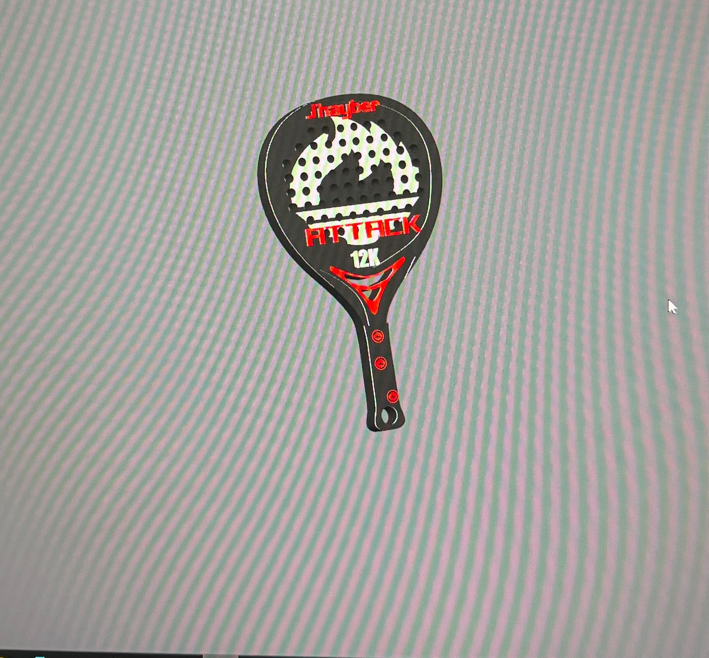 Pádel: llavero pala JHAYBER ATTACK 12K