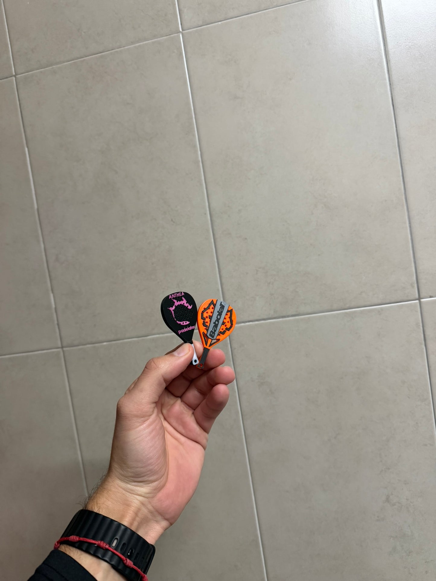 Pádel: llavero pala padelator anthea fucsia