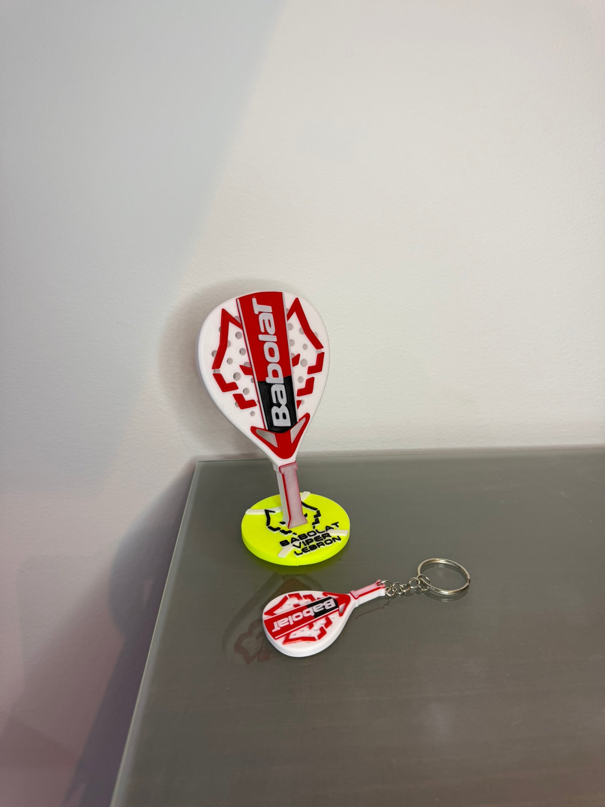 Pádel: NOVEDAD-- kit pala de pádel formato decoración escritorio + llavero