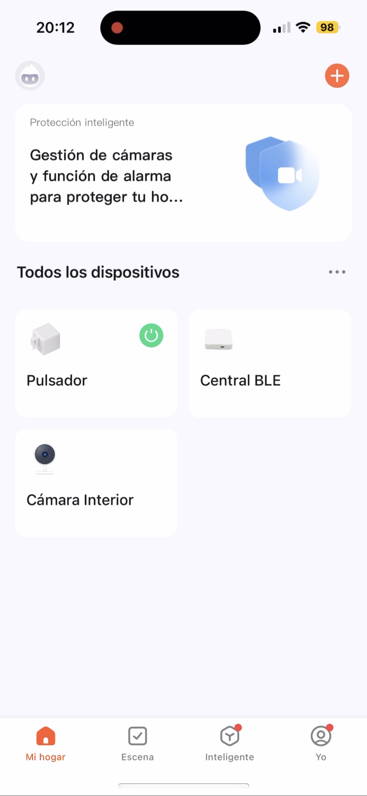 Domótica: pulsador mecánico wifi**